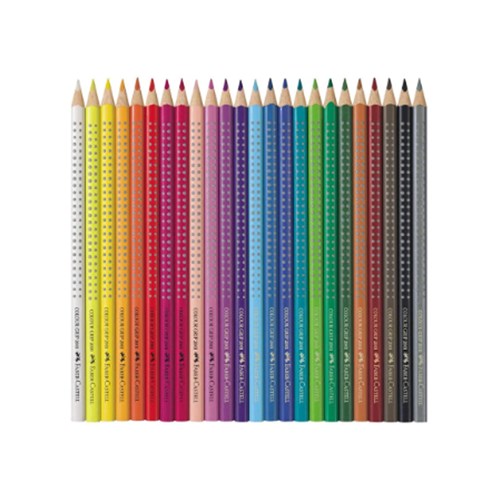 501667 - FABER CASTELL COLOURED PENCILS Colour Grip Pk24(1)